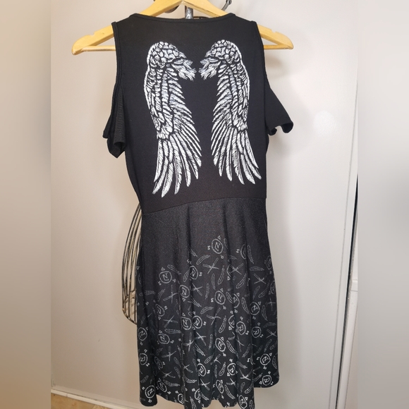 Hot Topic Supernatural Cold Shoulder Skater Dress - Picture 2 of 3